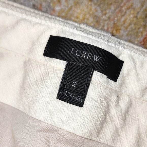 J.Crew Ecru Linen Knee Length Pencil Skirt - Picture 5 of 8